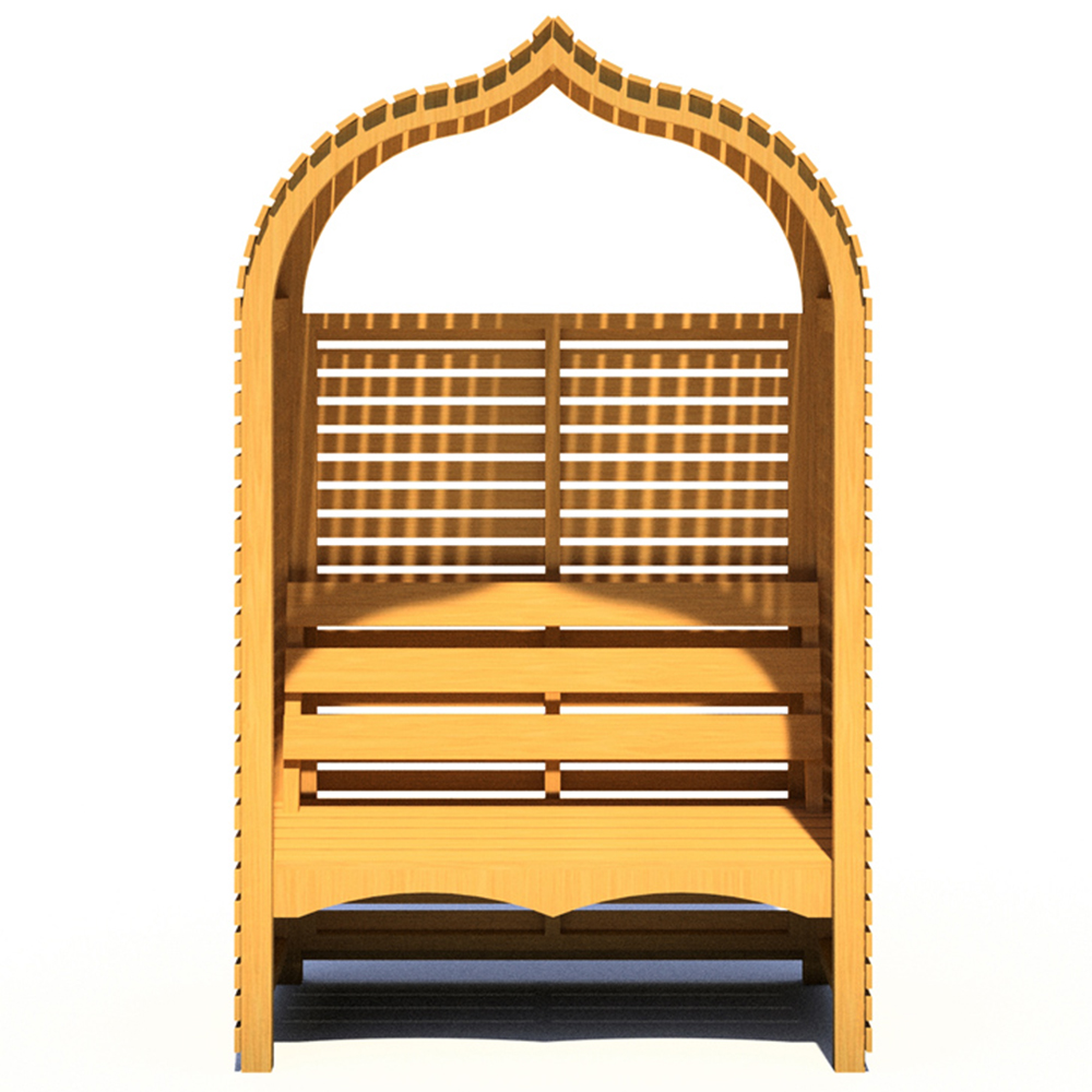 Shire Bejoda 4 x 2ft Pressure Treated Arbour Image 3