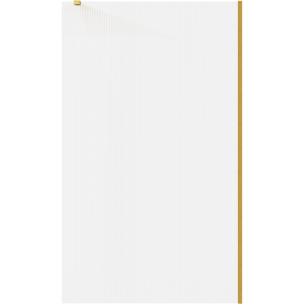 Bathstore Nero Fluted Glass Wetroom Shower Panel with Brushed Brass Profile and Front Arm 1200mm Image 4