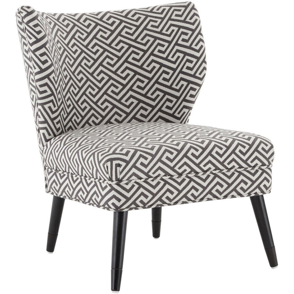 Premier Housewares Regents Park Greek Key Design Accent Chair Image 2
