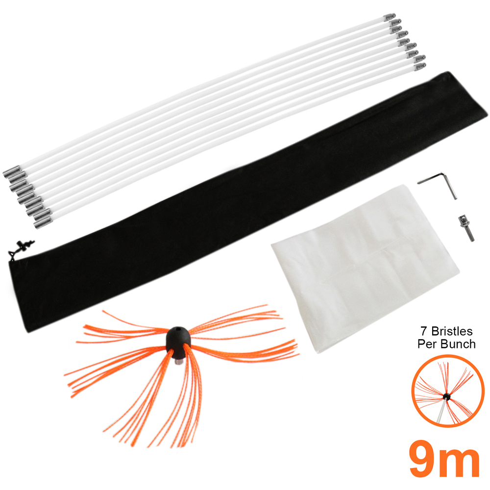 MonsterShop Maxblast Powered Chimney Sweeper Kit 9m Image 5