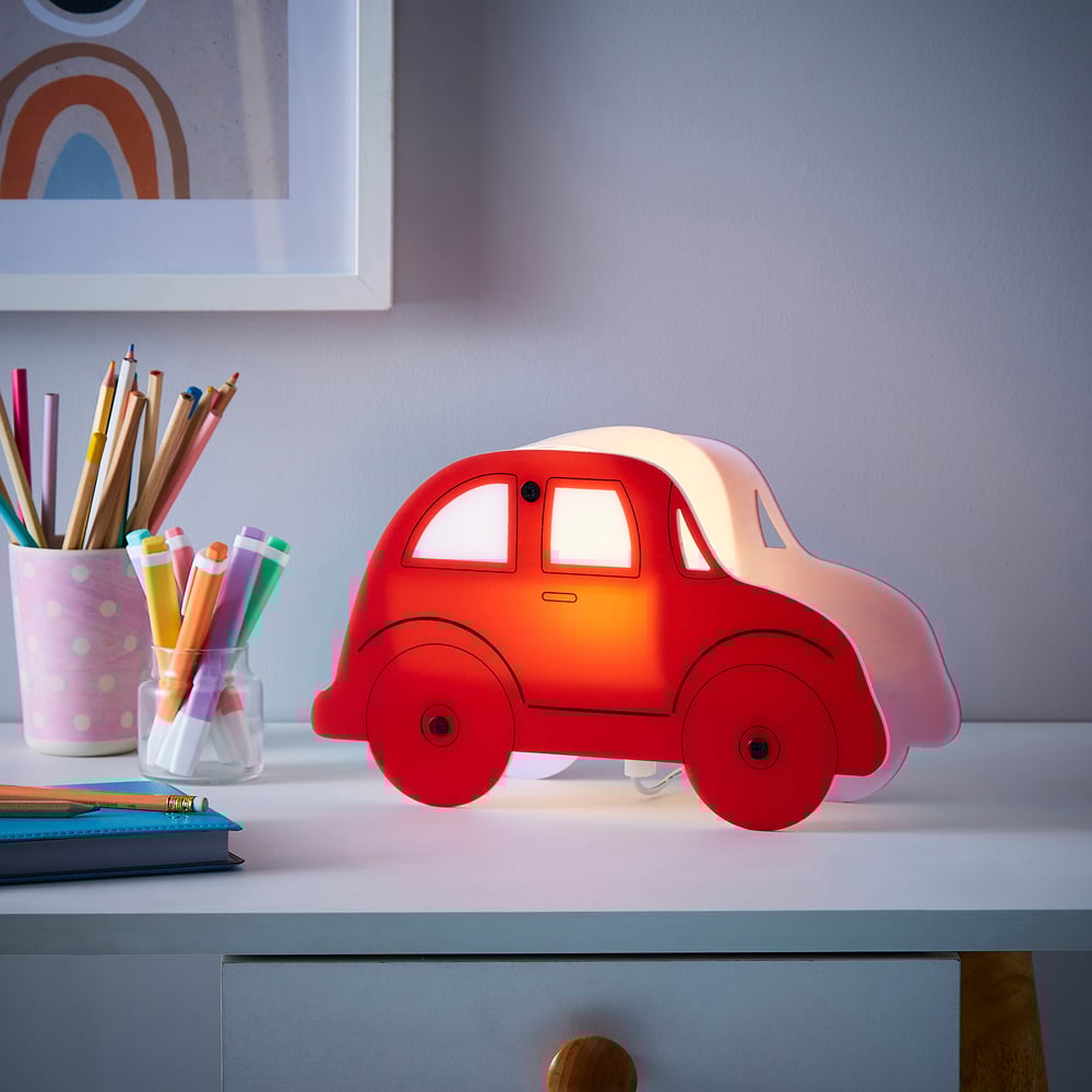 Glow Red Car LED Table Lamp Image 2