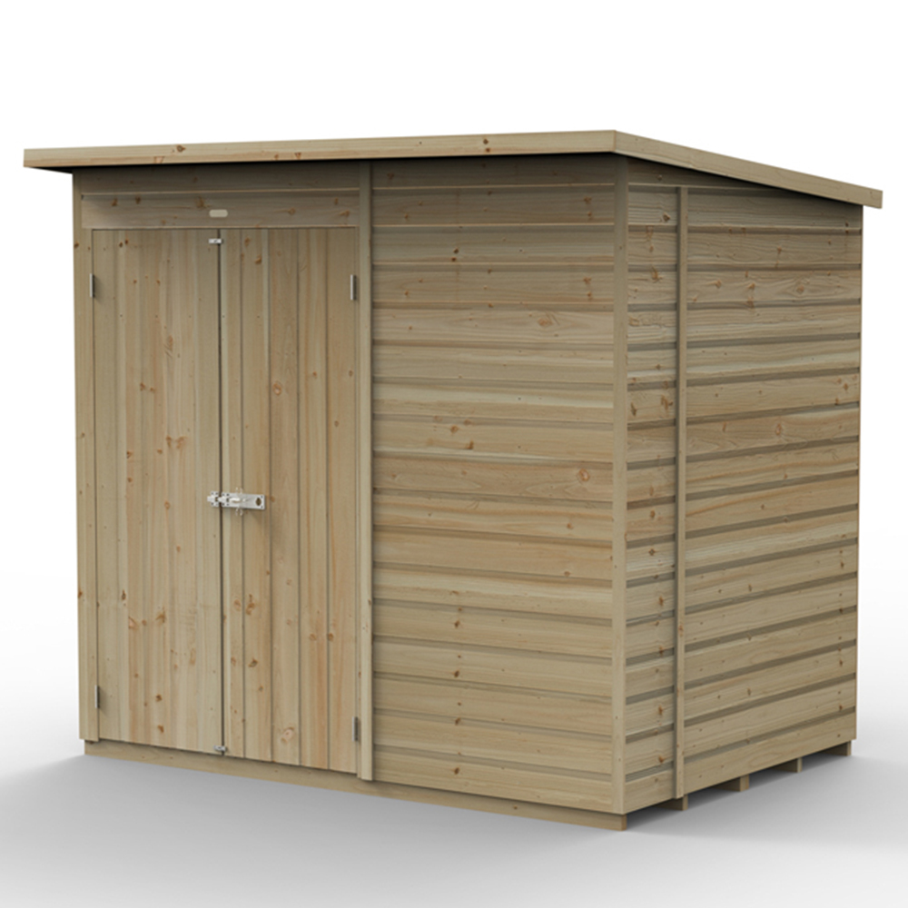 Forest Garden 7 x 5ft Beckwood Double Door Pent Shed Image 3