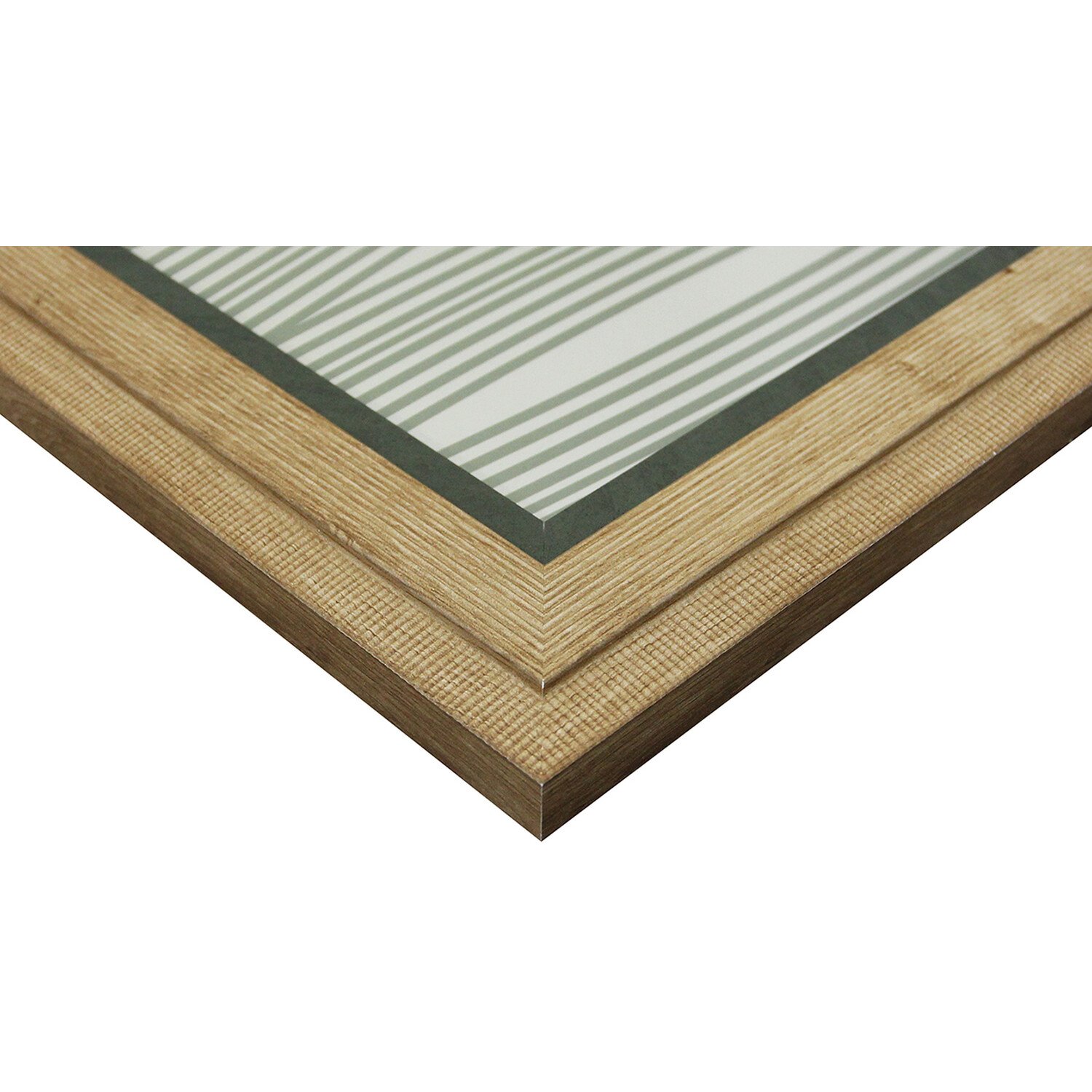 Hertford Green Accent Frame - Natural / 70x50cm Image 3