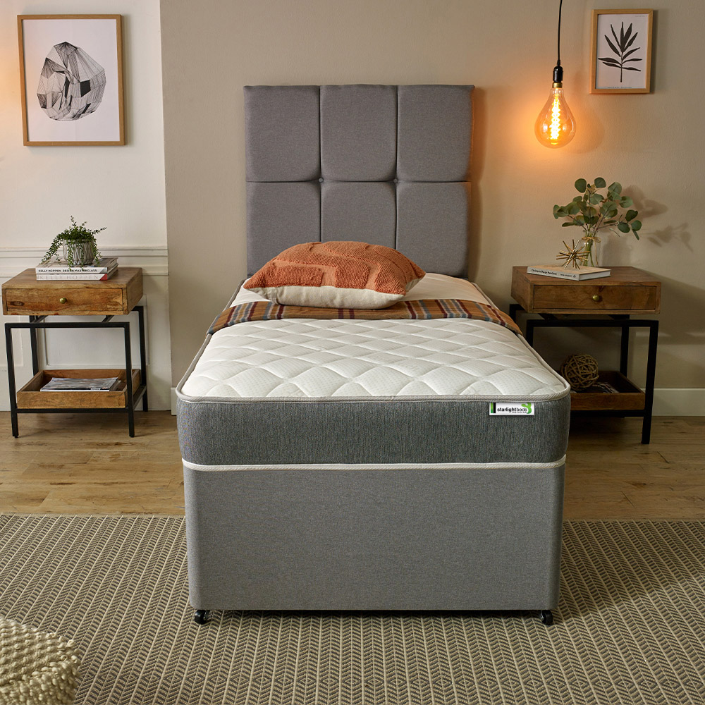 Starlight Beds Wellington European Double Grey Open Coil Memory Foam Spring Mattress Image 4