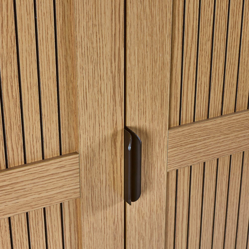 Julian Bowen Sia 2 Door Warm Wood Wardrobe Image 6