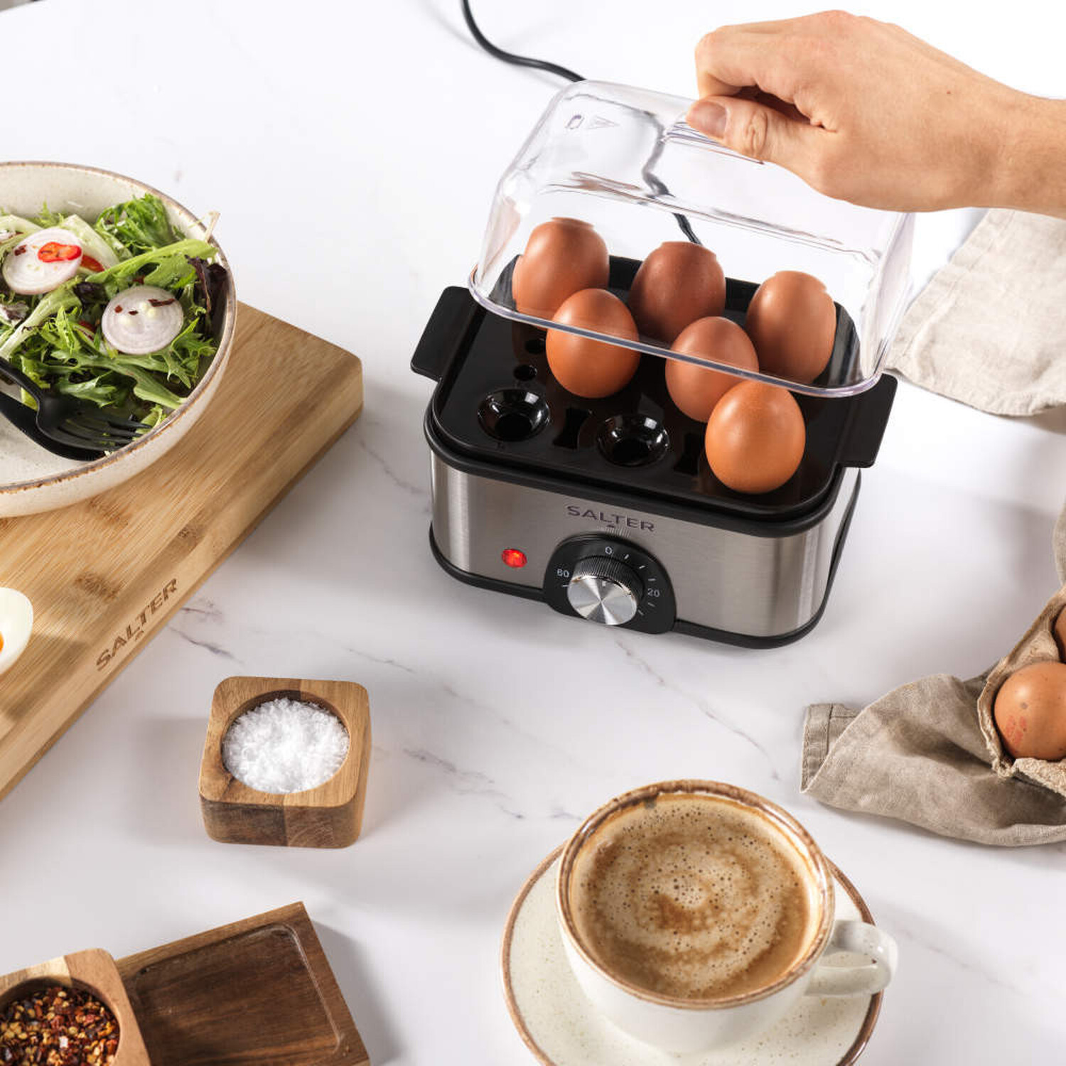 Salter Compact 3 Tier Food Steamer Image 4