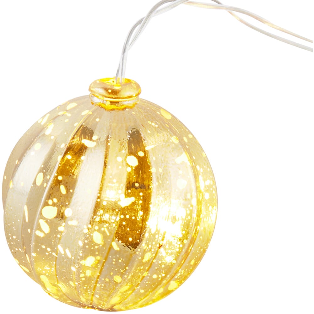 Living and Home 20 Multicoloured LED Christmas Bauble String Light Image 5