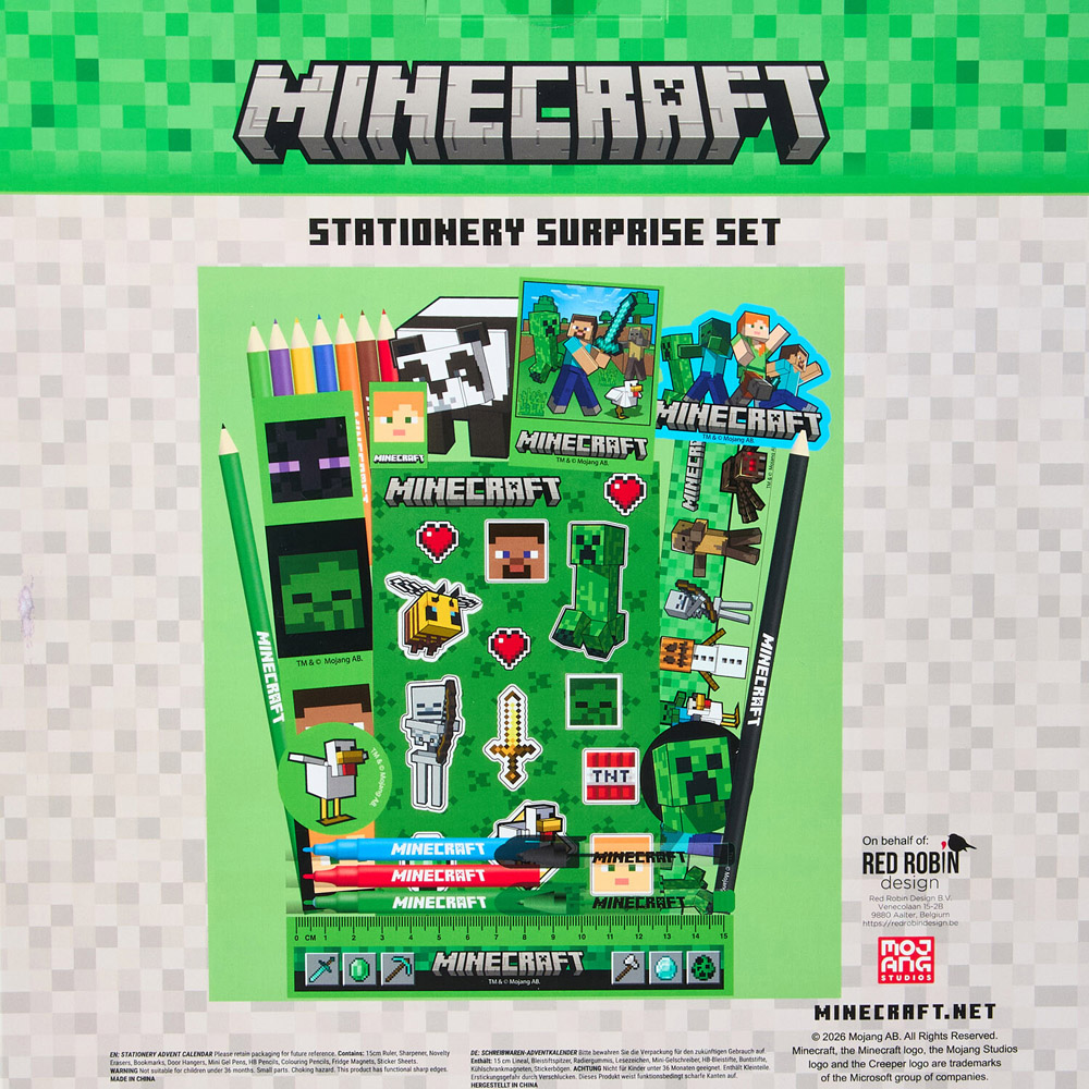 Minecraft Stationery Advent Calendar Image 2