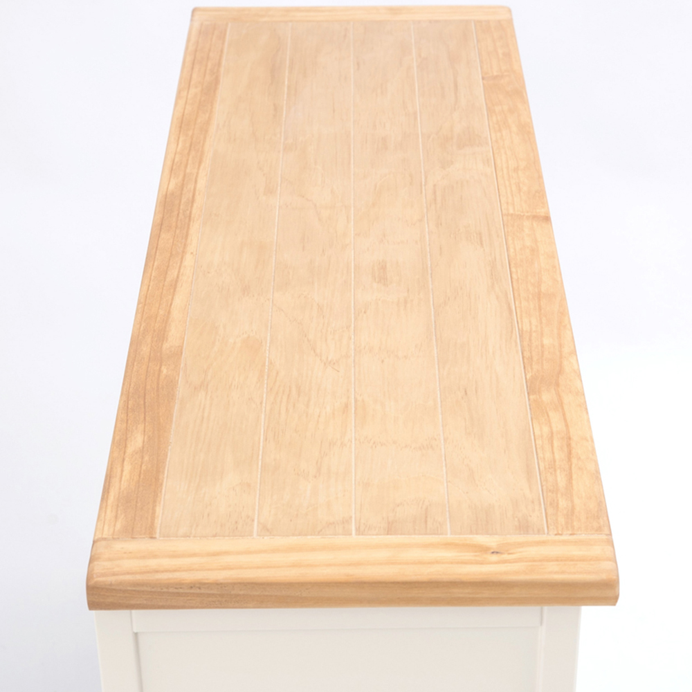 Cabinet Bits Trevi 6 Drawer White Brass Knob Chest of Drawers Image 6