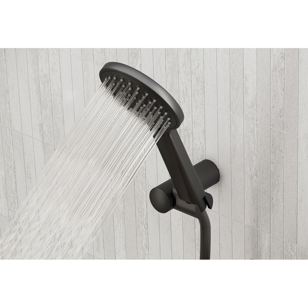 Bristan Frammento Matt Black Bath Shower Mixer Tap with Handset Image 4