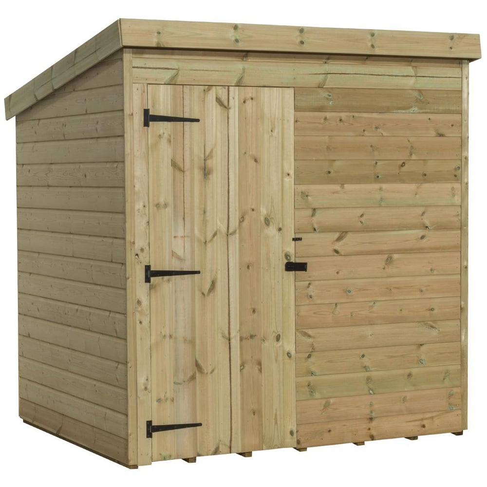 Empire Sheds 1000 7 x 7ft Door Tongue and Groove Pent Garden Shed Image 1