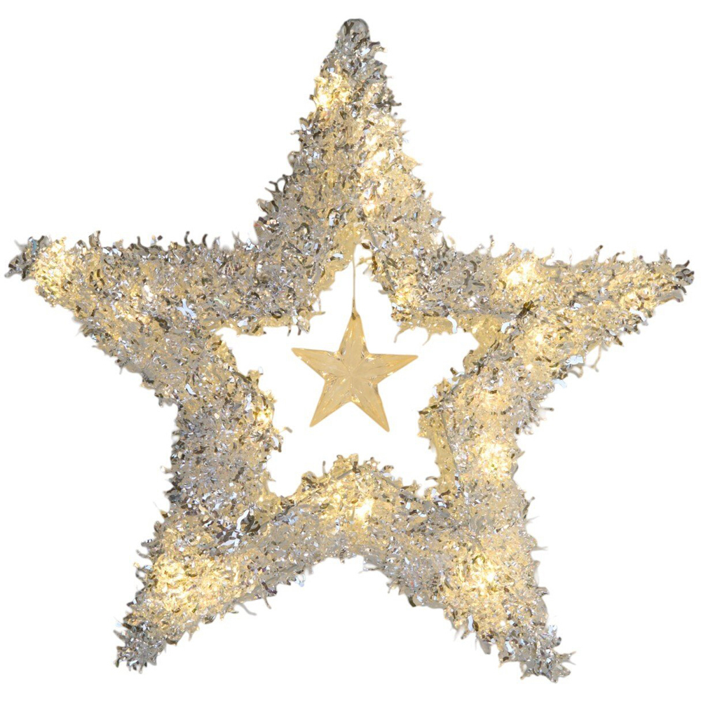 LED Tinsel StarWhite Image 2