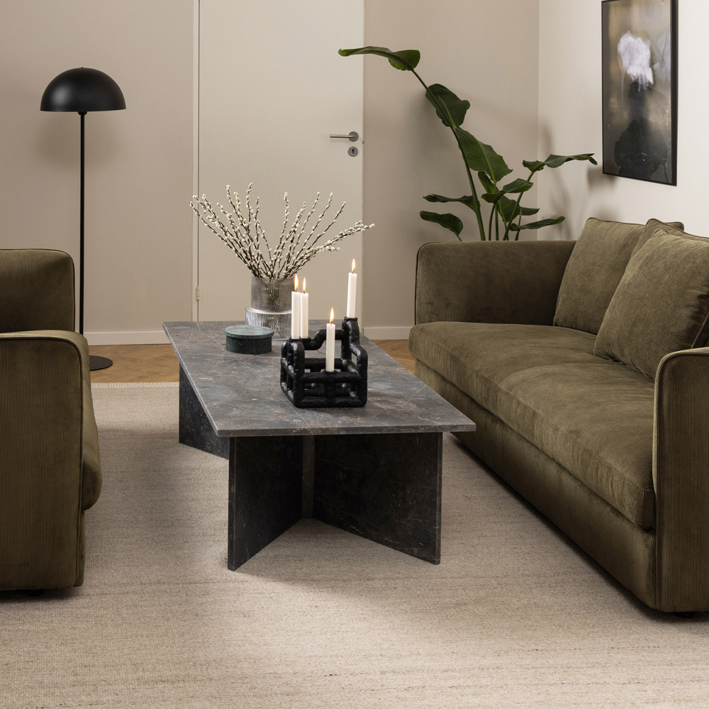 Florence Vega Marron Marble Top Coffee Table Image 8