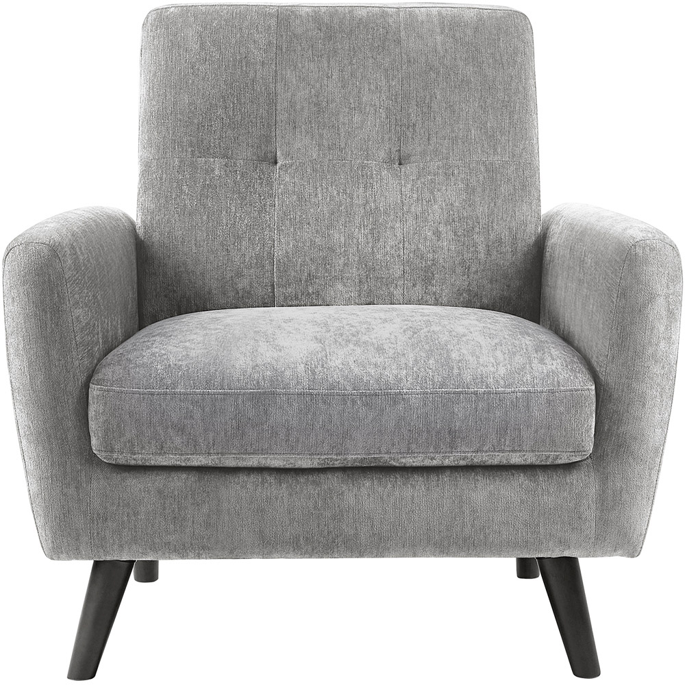 Julian Bowen Monza Dove Fabric Compact Chair Image 3