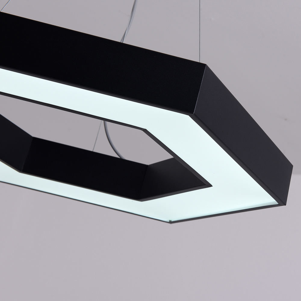 ENER-J HexaGlow 25–50W CCT Adjustable Black Hollow Hexagon LED Light Image 5