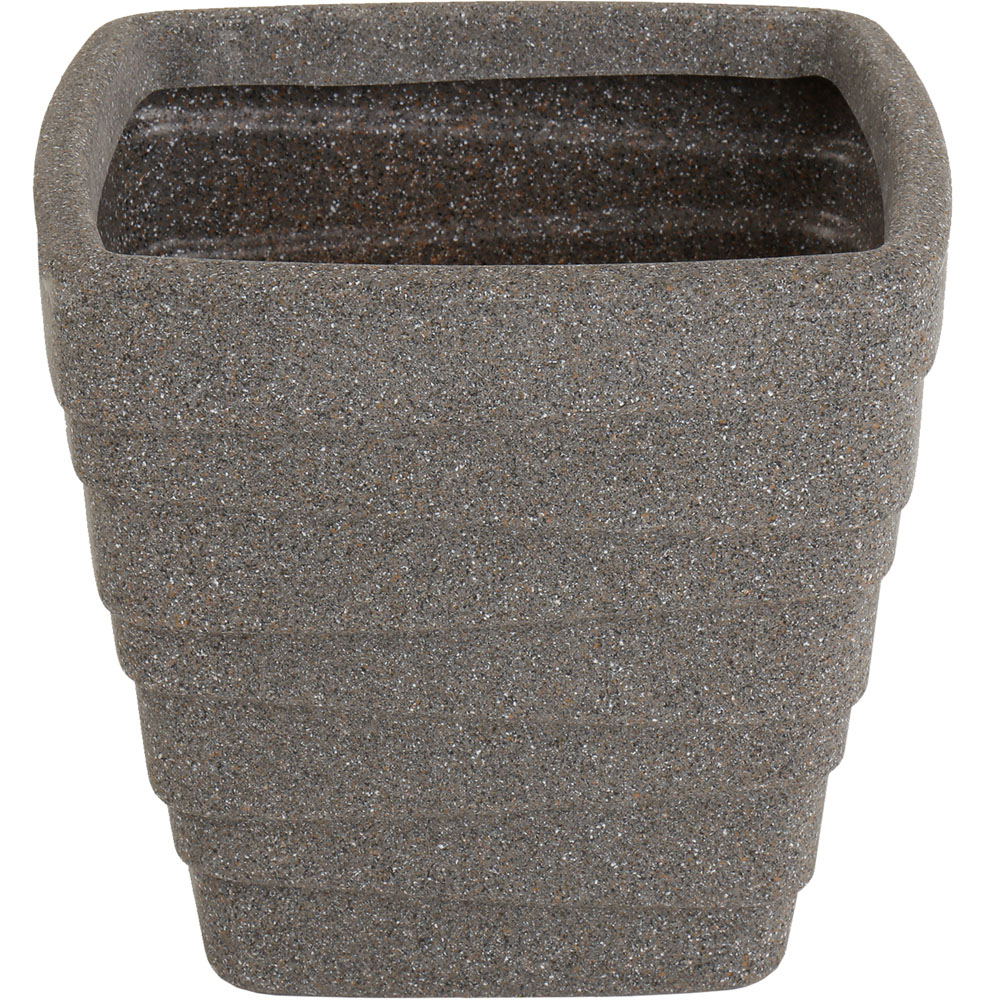 Charles Bentley Trojan Granite Effect Square Planter 2 Pack Image 4