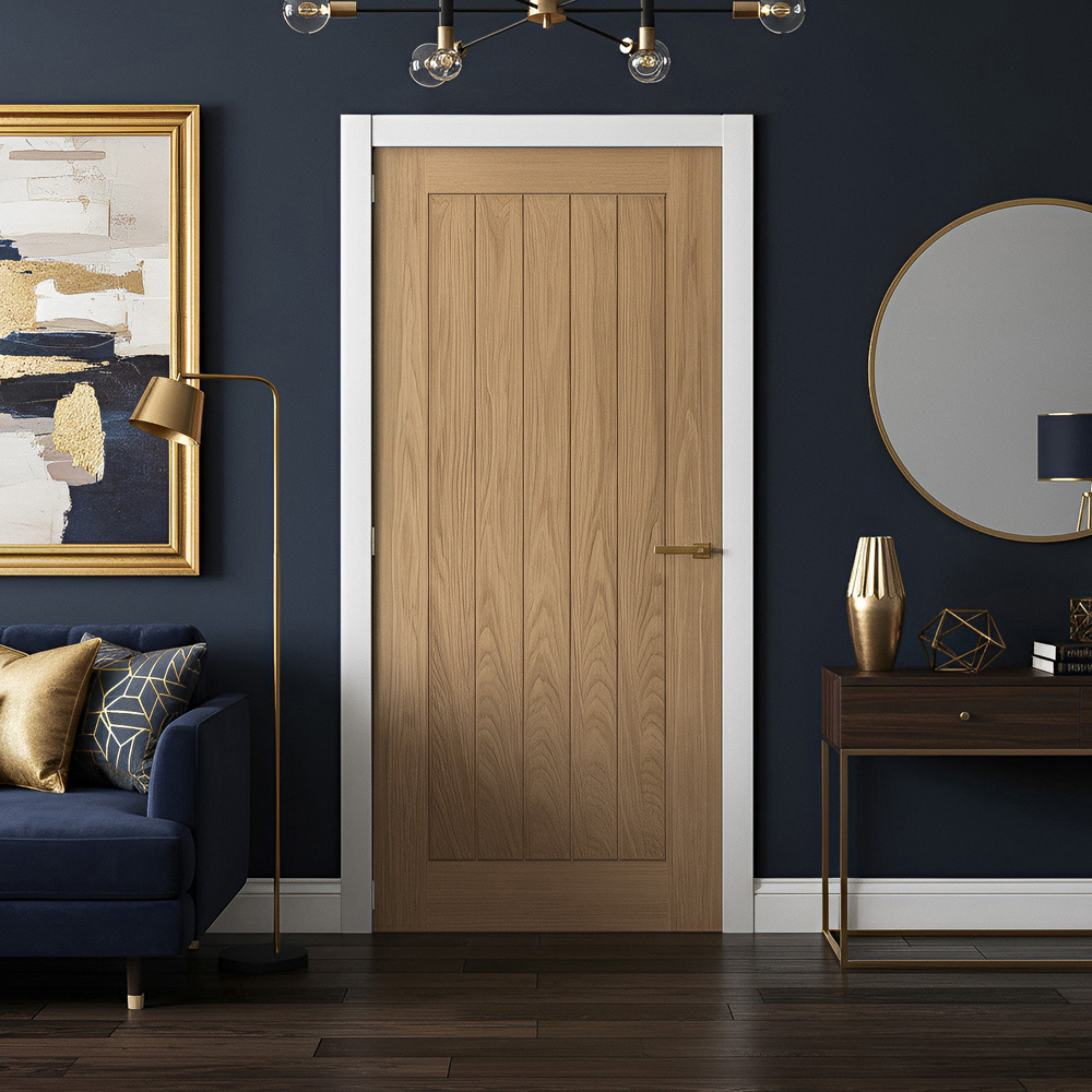 Farley Oak Veneer Cottage Internal Door 1981 x 711 x 35mm Image 4