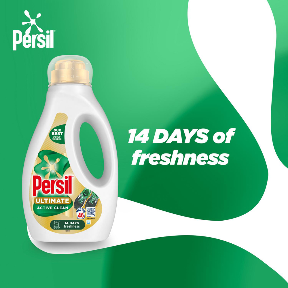 Persil Ultimate Active Clean Liquid Detergent 46 Washes 1.242L 6 Pack Image 7