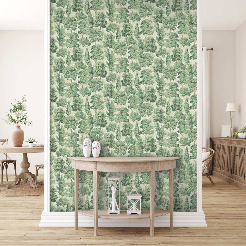 Arthouse Organic Forest Green Wallpaper Image 3