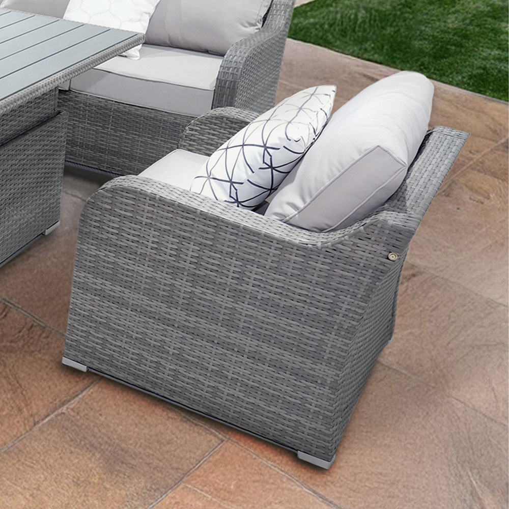 RayGar Valletta 7 Seater Rattan Garden Corner Lounge Set Image 7