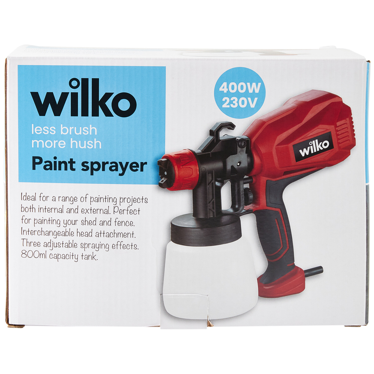 Wilko Paint Sprayer 400W 800ml Image 2