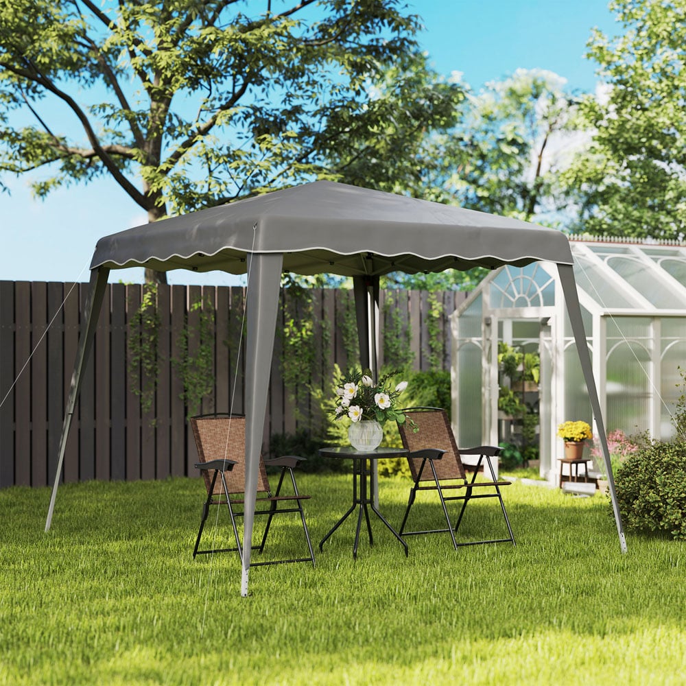 Outsunny 2.5 x 2.5m Grey Pop Up Gazebo Party Tent Image 3