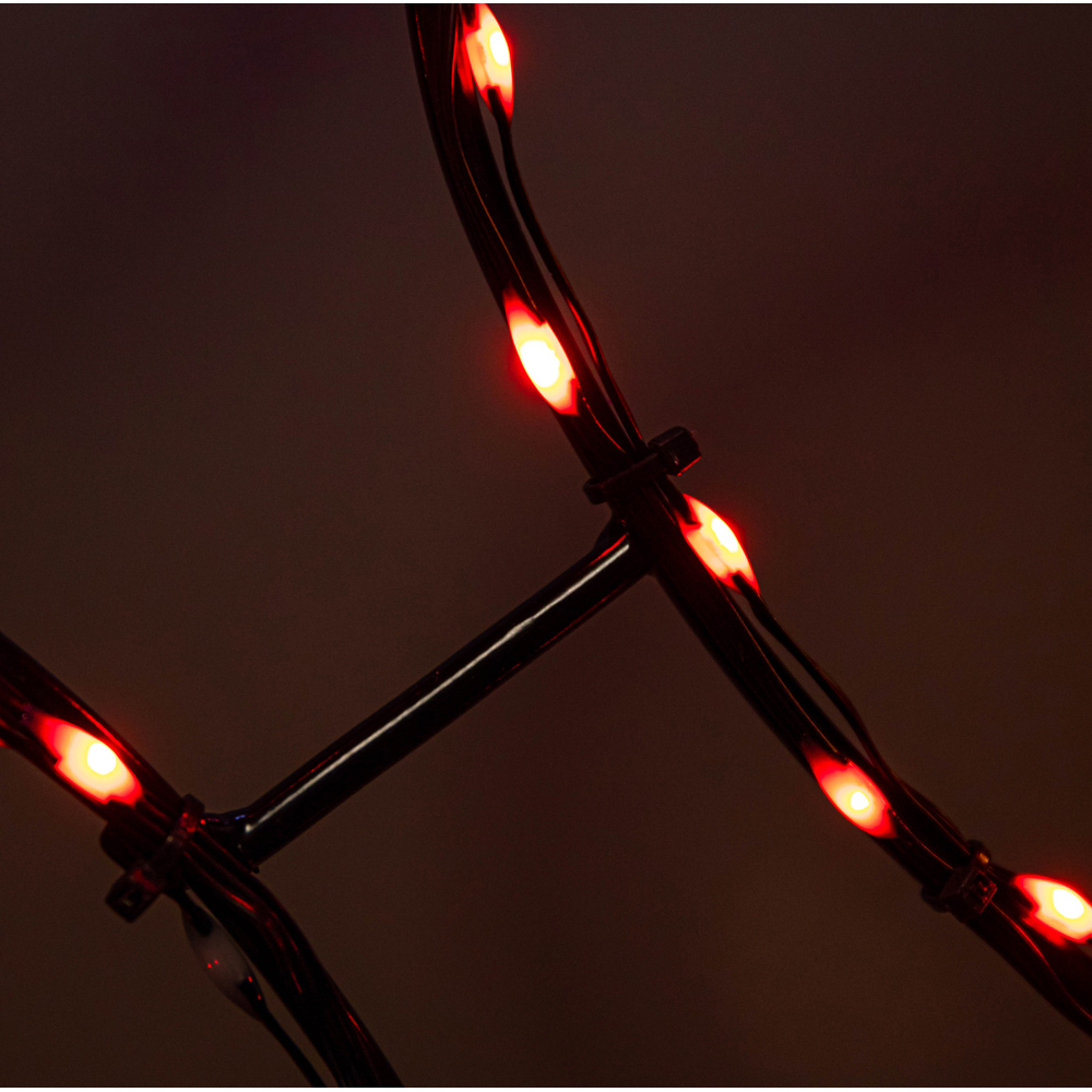 Samuel Alexander Red Green and White LED Metal Christmas Bauble 78cm Image 2