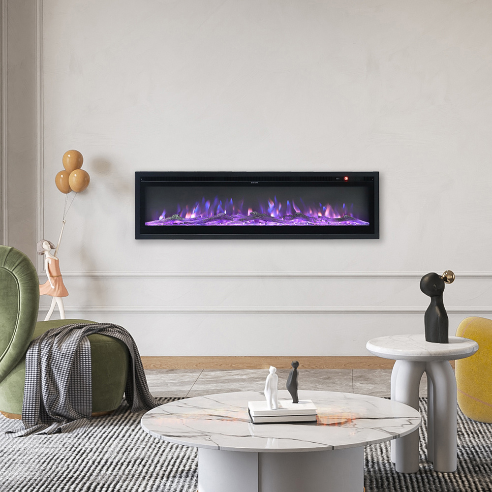Living and Home 12 Flame Colour Mounted Inset or Freestanding Electric Fireplace 40 inch Image 7