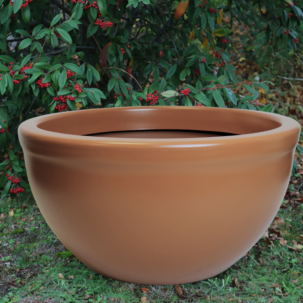 Trifibre Hampton Rust Low Bowl Planter 46 x 88cm Image 2