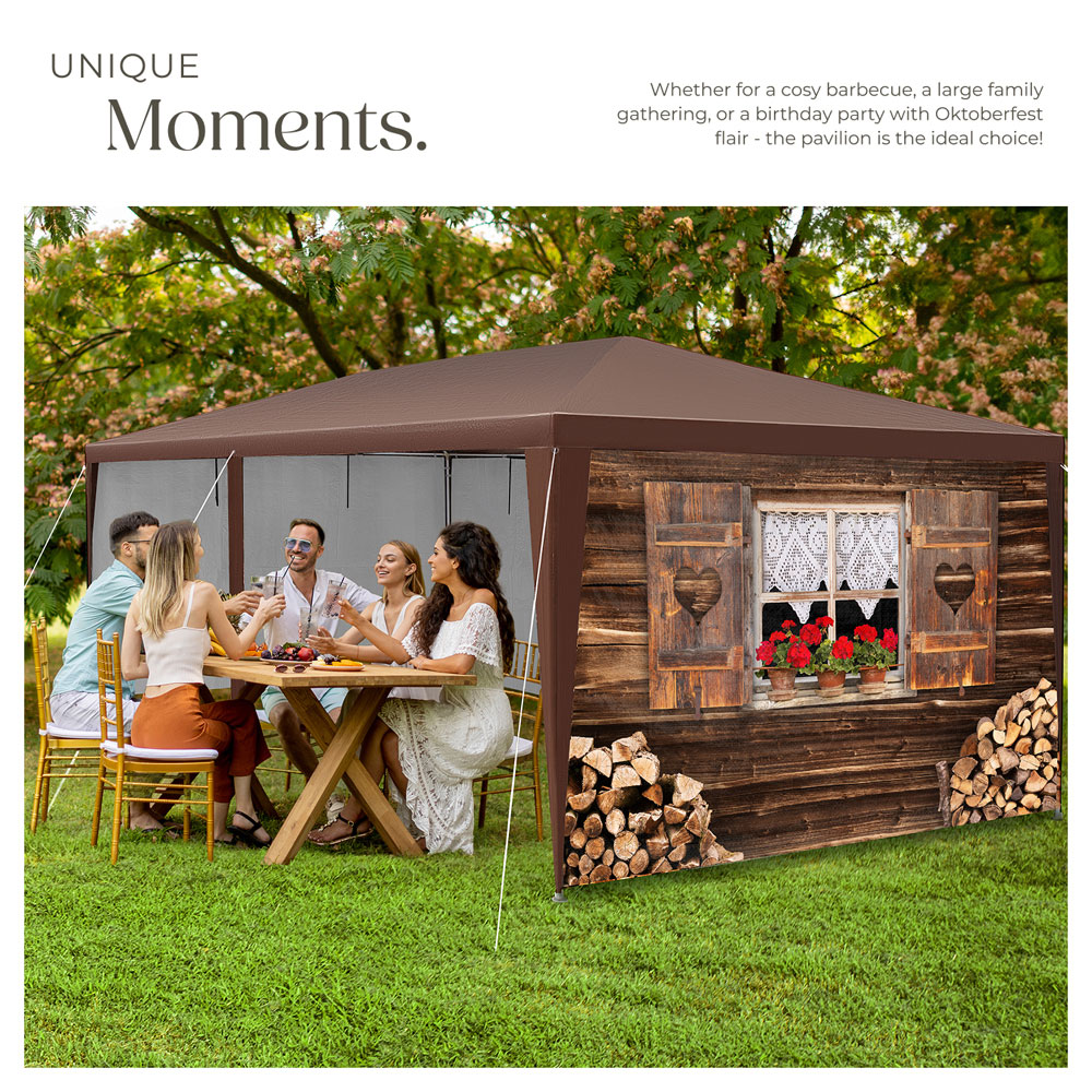 tectake Alpine Removable Side Panels Gazebo 600 x 300cm Image 7
