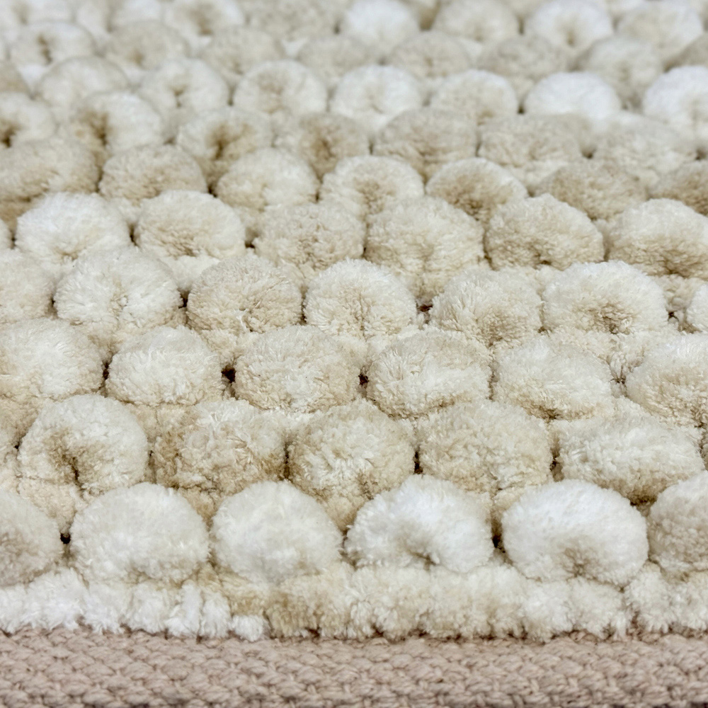 Allure Bath Fashions Natural Marble Effect Chunky Bobble Non Slip Bath Mat 50 x 80cm Image 3