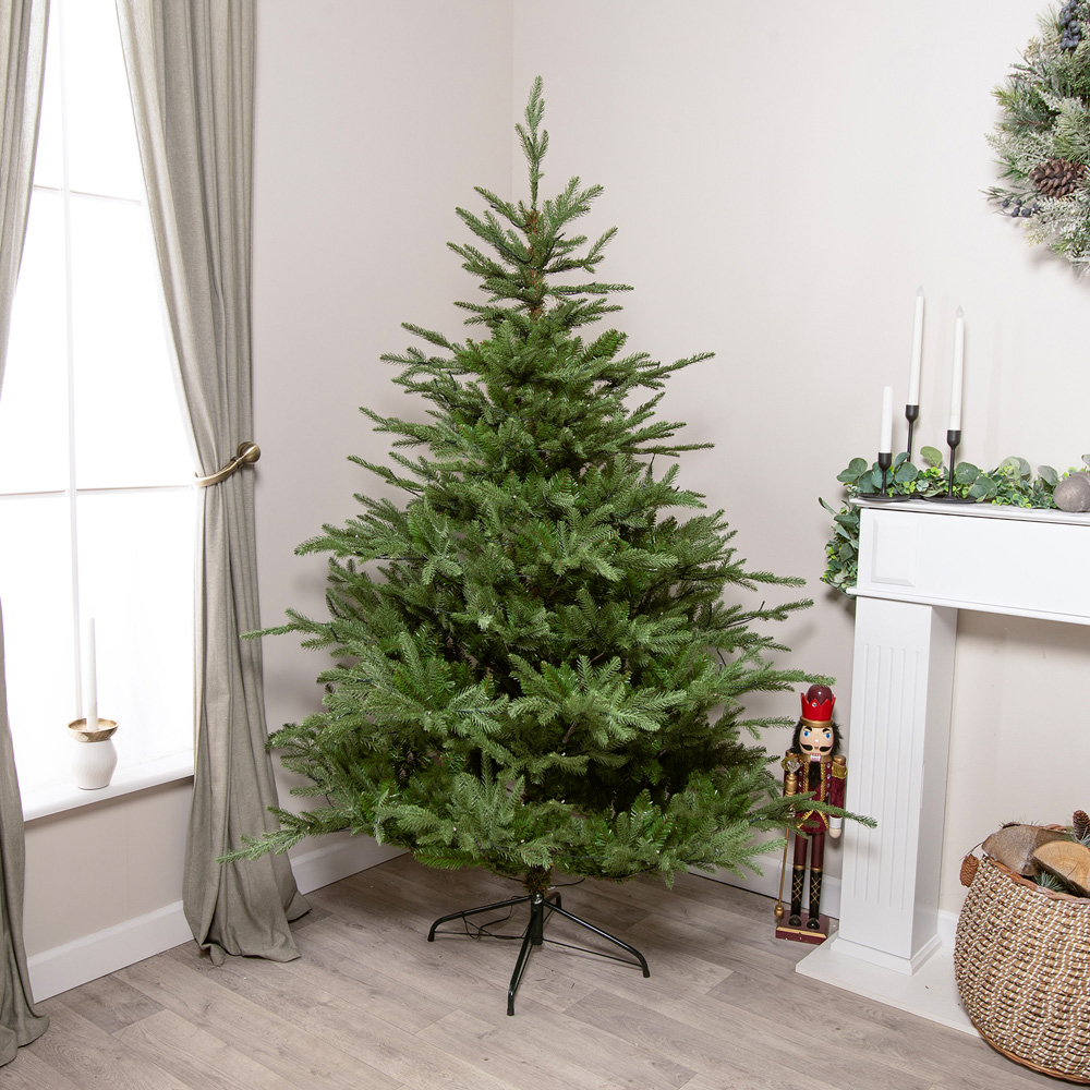 The Christmas Centre Highclere Pre-Lit Green Artificial Xmas Tree 7ft Image 7
