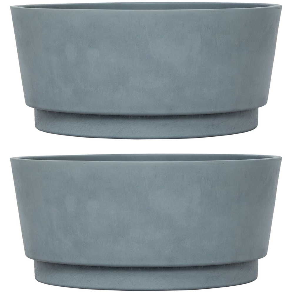 Garden Gear Concrete Caesar Bowl Planter 46cm 2 Pack Image 1