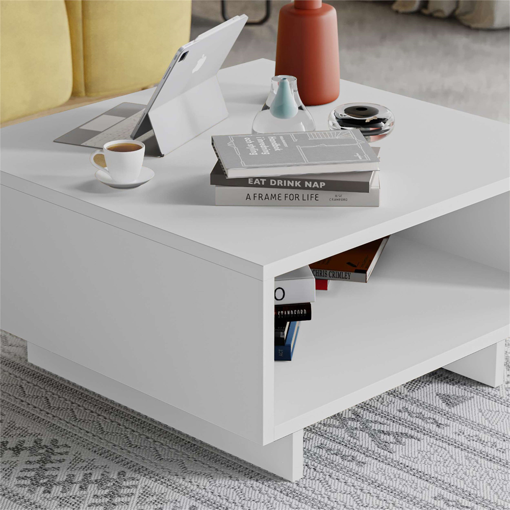 Decortie Hola White Coffee Table Image 3