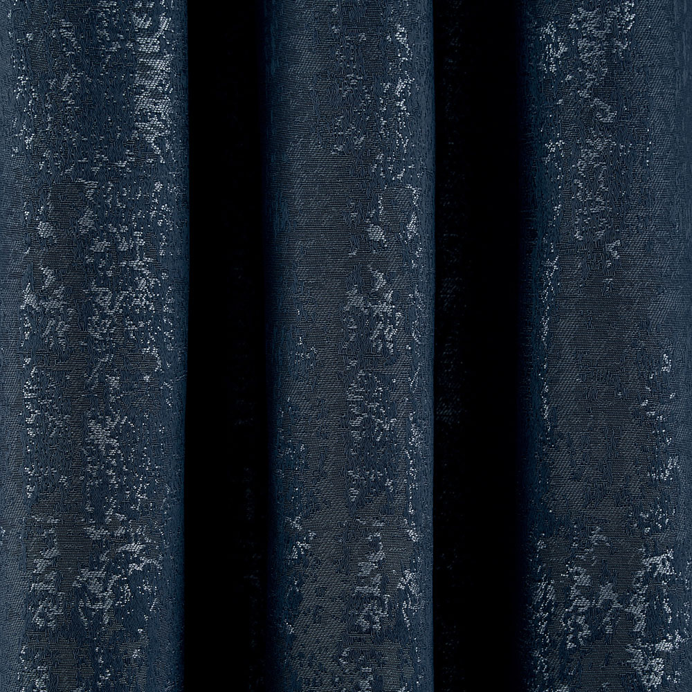 Helena Springfield Roma Lined Navy Eyelet Curtains 168 x 137cm Image 3