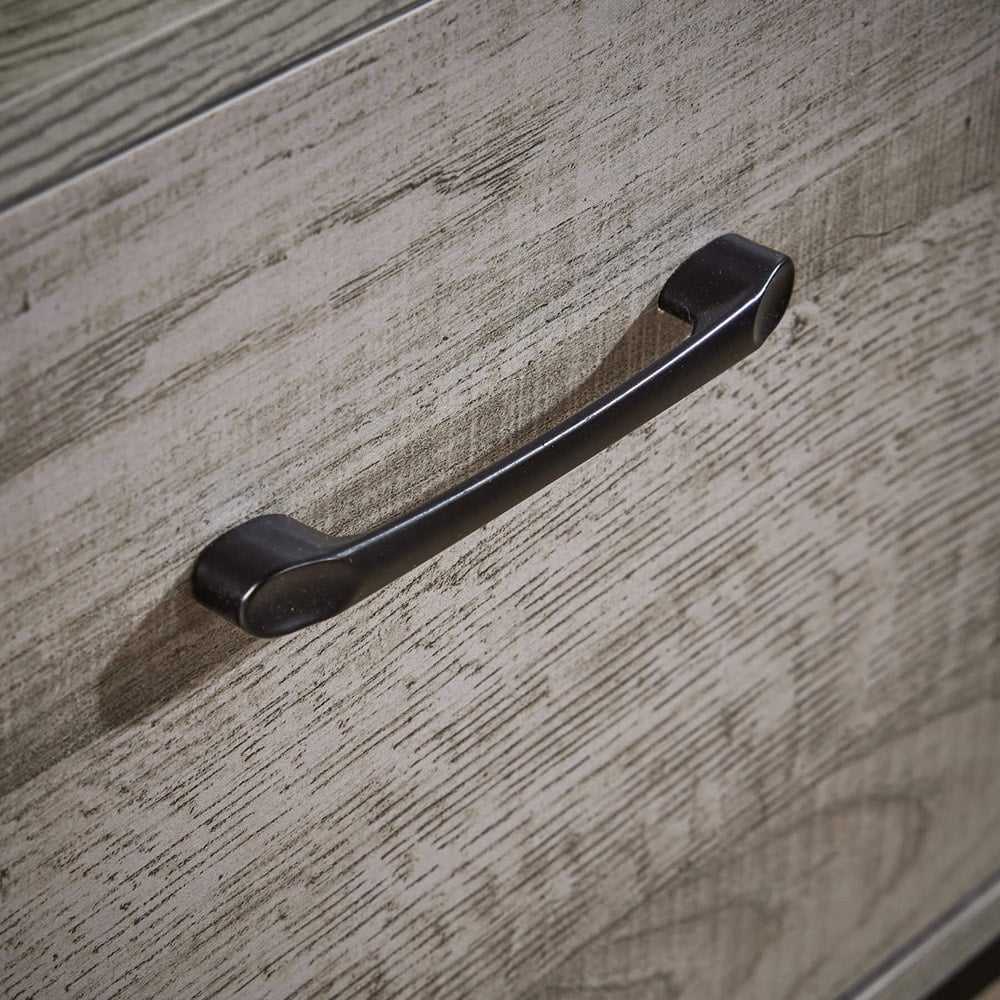 Home Source Oakmere 2 Door 2 Shelf Grey TV Unit Image 6