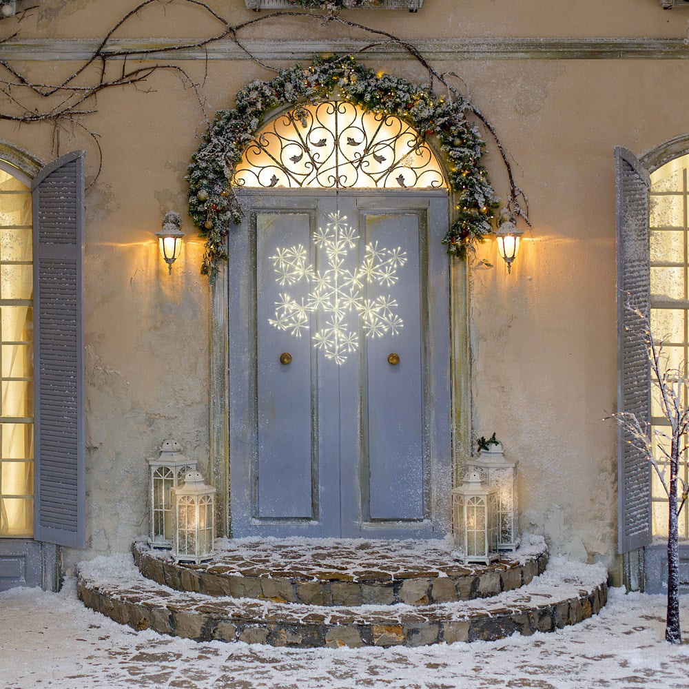 The Christmas Workshop 300 LED Warm White Starburst Snowflake 60cm Image 5