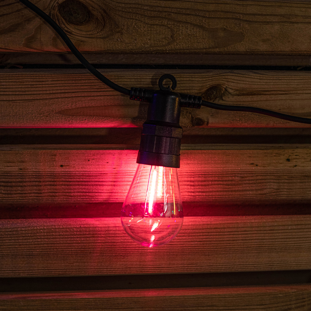 Samuel Alexander Multi Coloured LED Connectable Vintage Festoon Lights 10 Pack Image 3