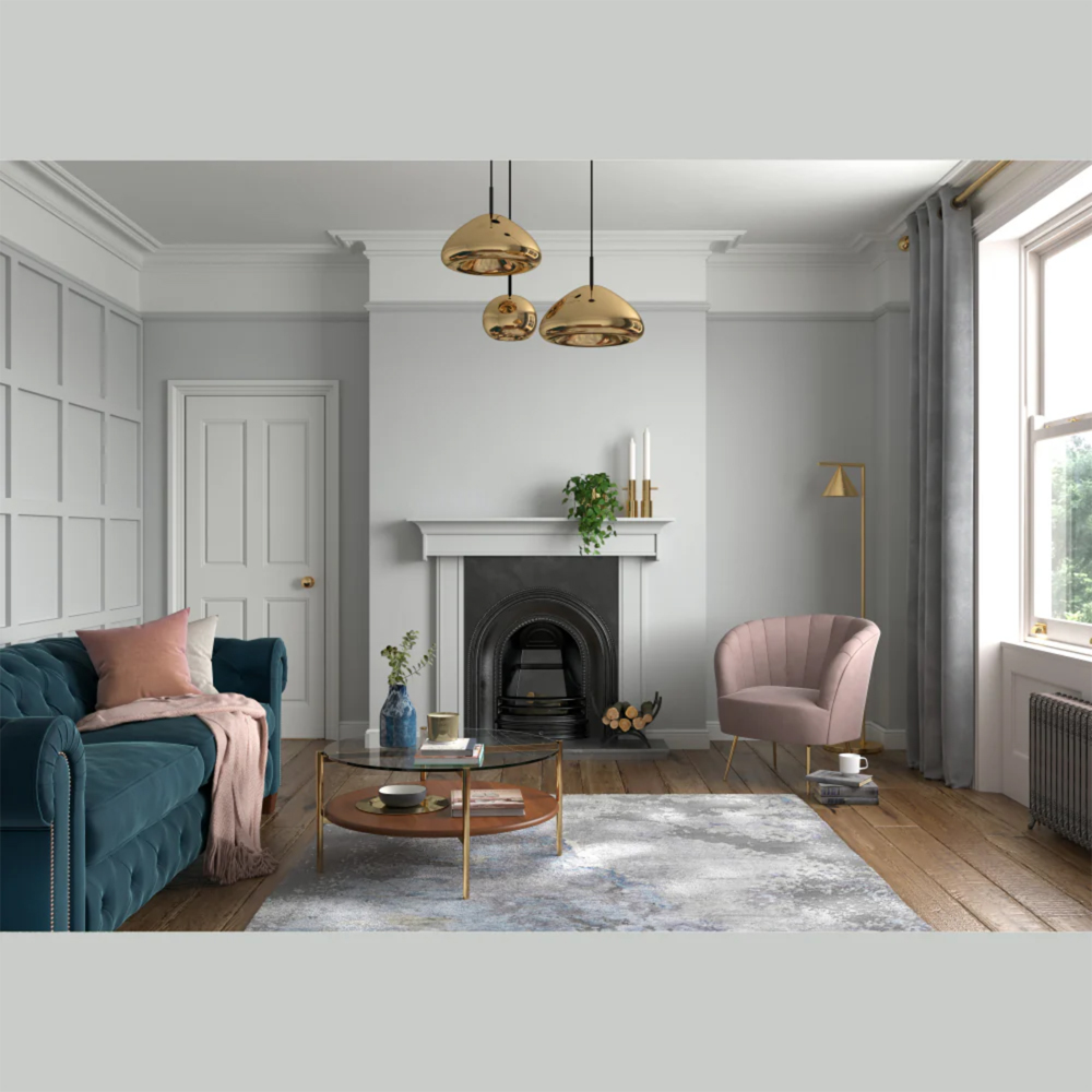 Dulux Heritage Walls and Ceilings Beachcomb Grey Velvet Matt Emulsion Paint 1L Image 4