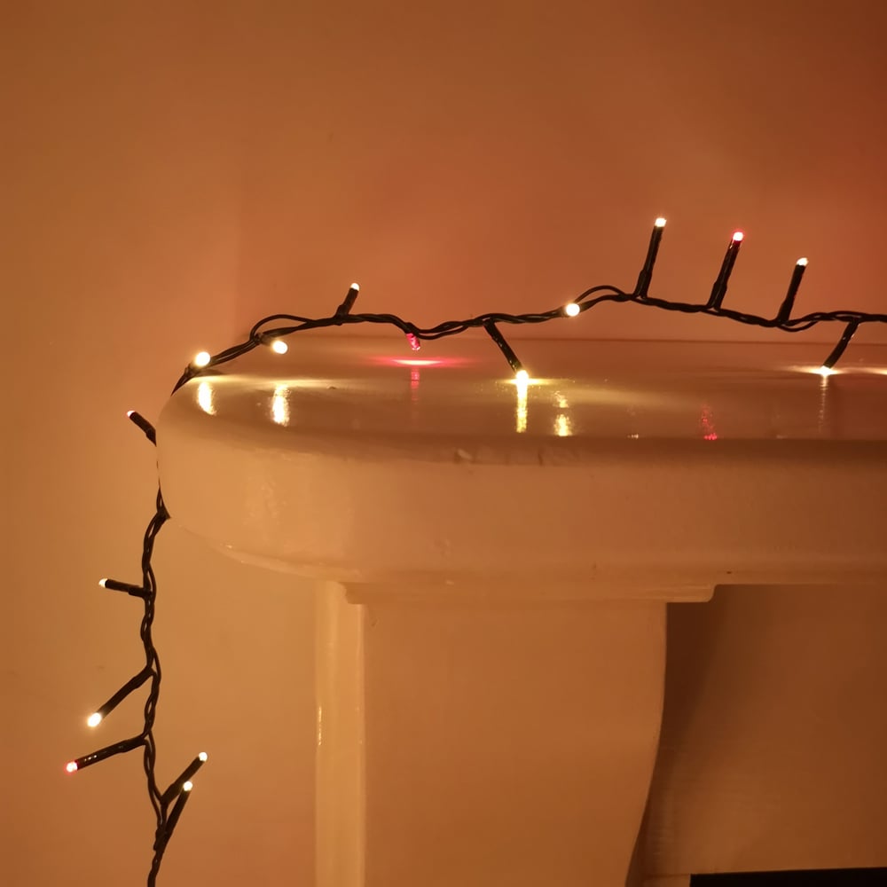 Premier TreeBrights 1500 Red and Vintage Gold LED Multi-Function Green String Light 38m Image 3