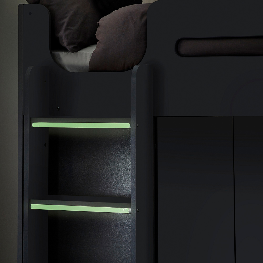 Julian Bowen Hercules Anthracite High Sleeper with Storage Image 6