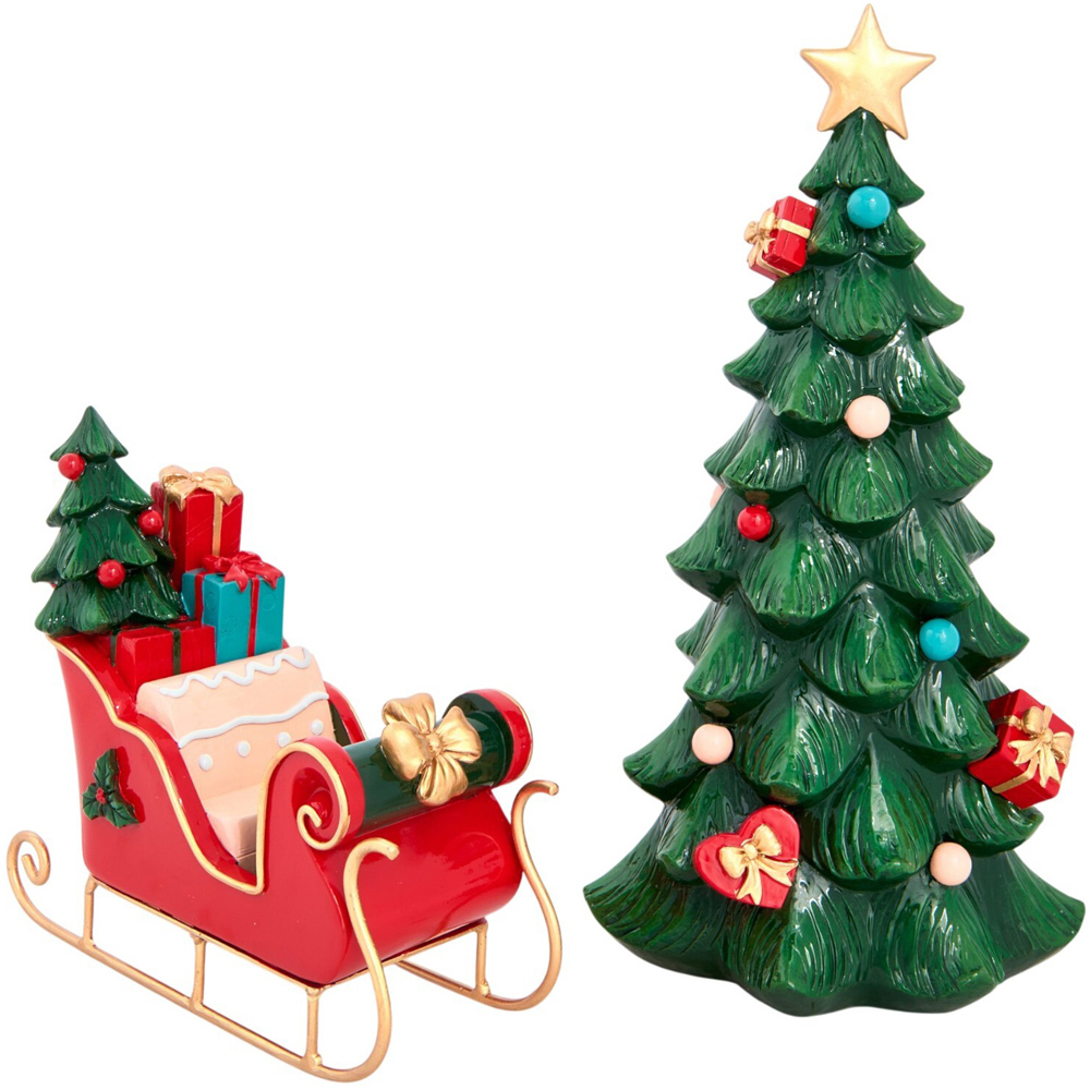Novelty Mr and Mrs Claus Ornament Set Image 3
