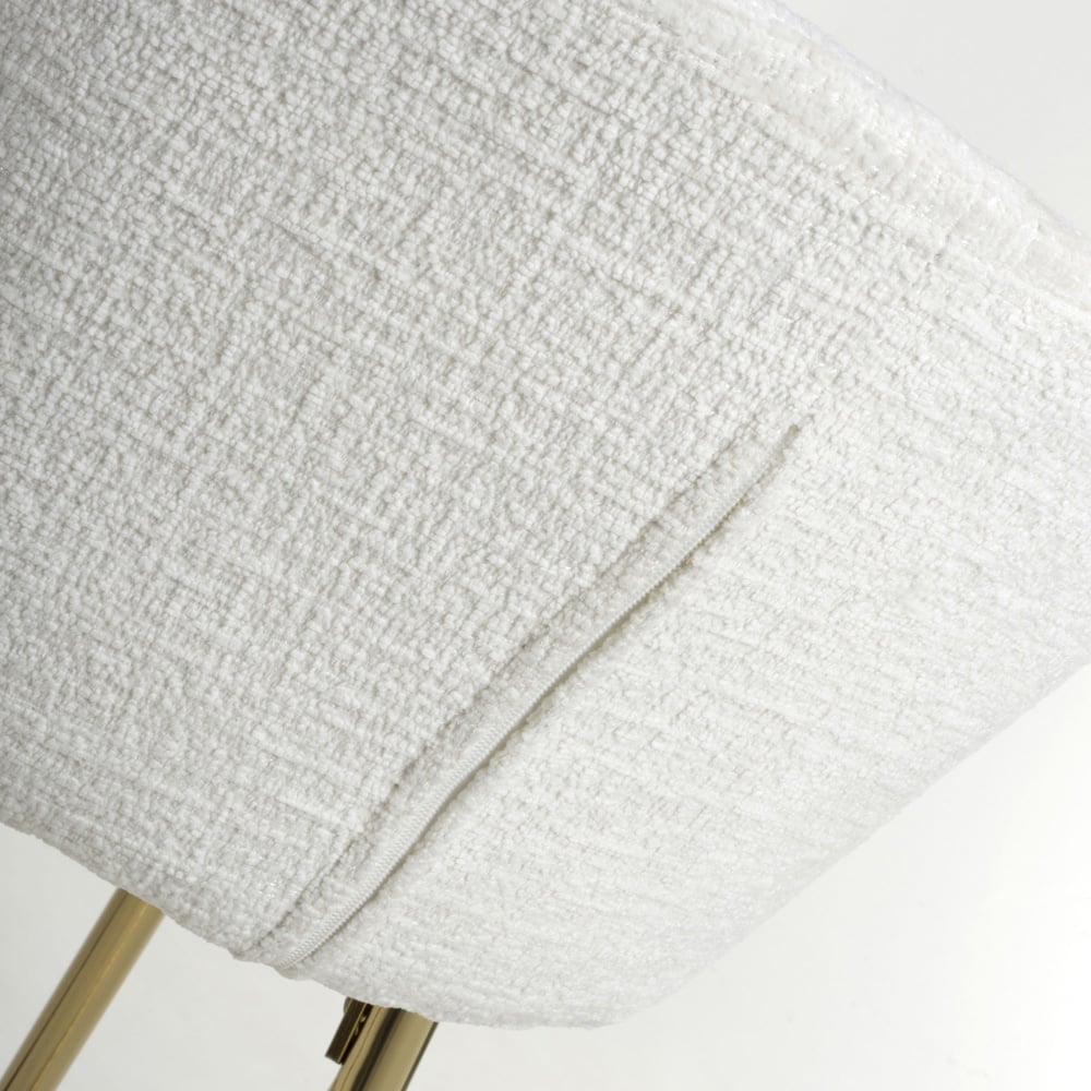 Shankar Volero Cream Textured Bar Stool Image 8