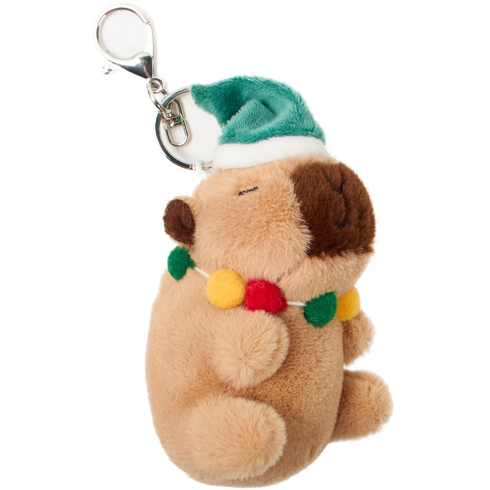 Xmas Capybara Keyring Image 2