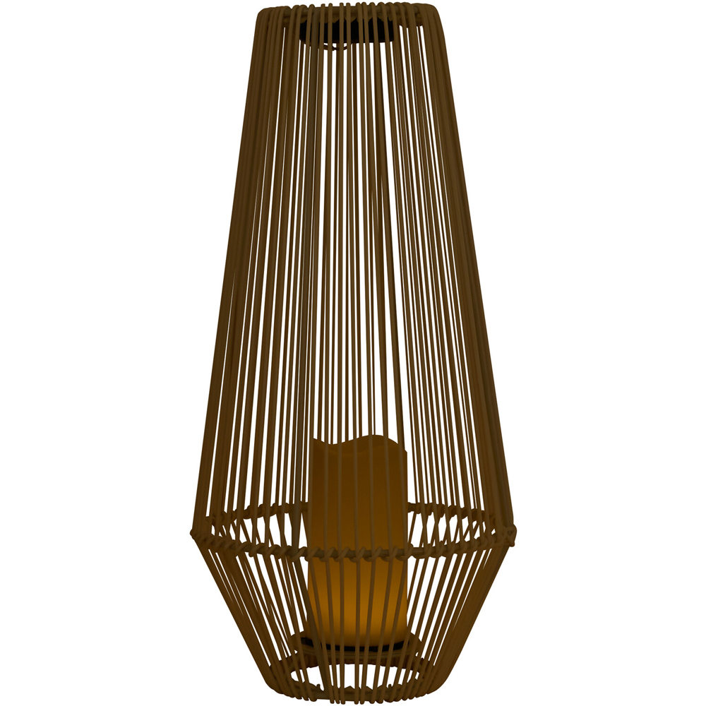 Coberg Solar Rattan Floor Light - White Image 3