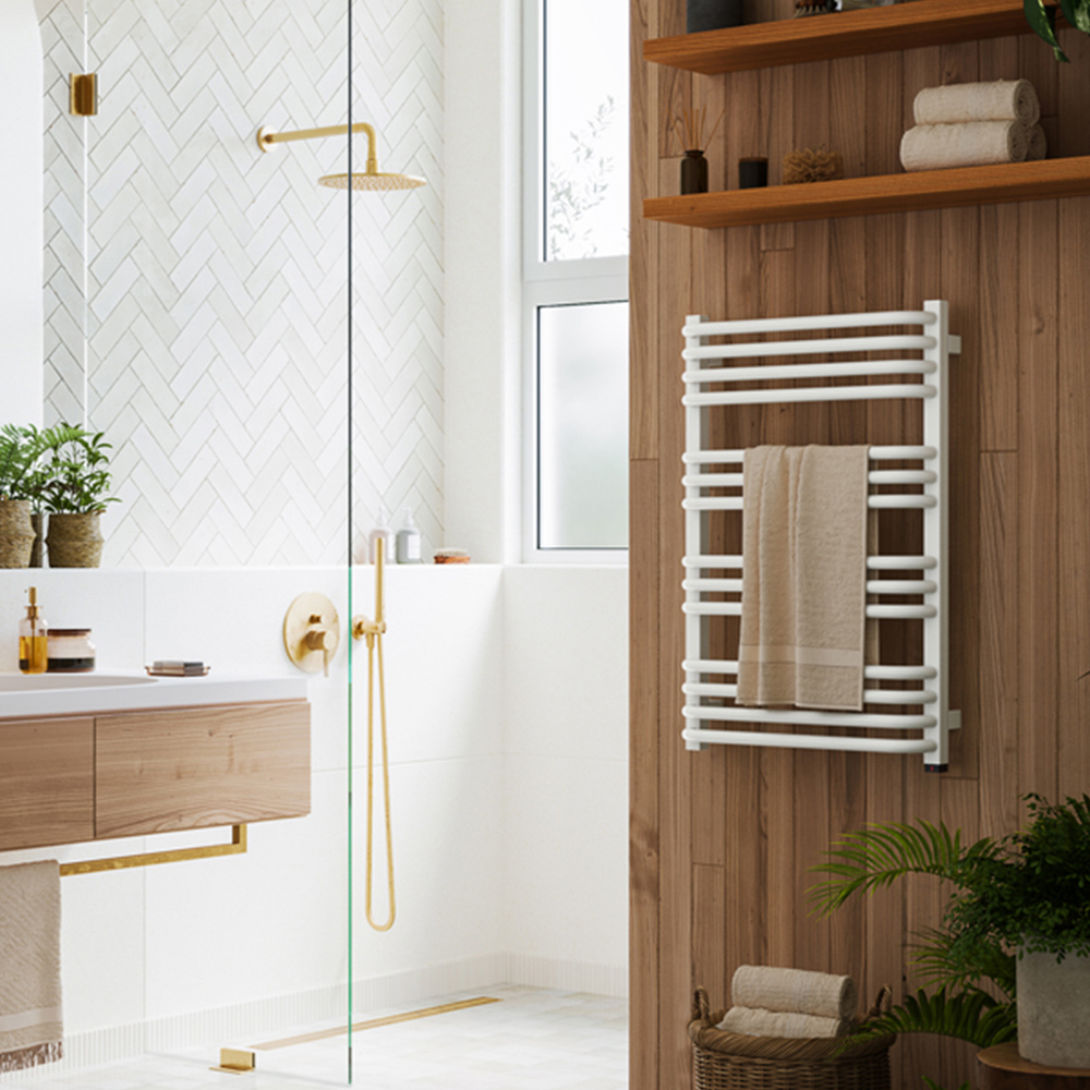 Terma Alex One 1364BTU White Electric Towel Rail 760 x 500mm Image 6