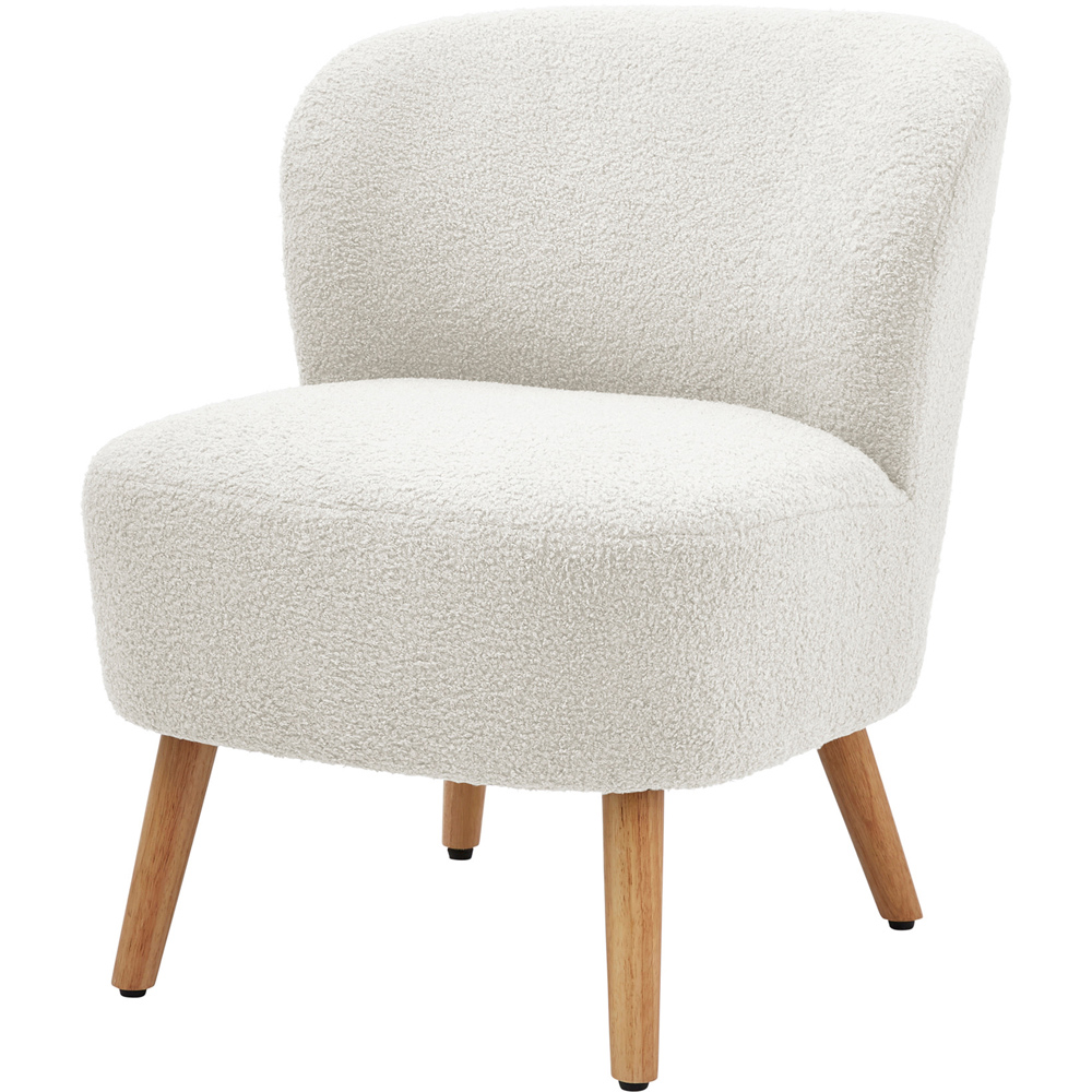GFW Evie Cream Teddy Accent Chair Image 3