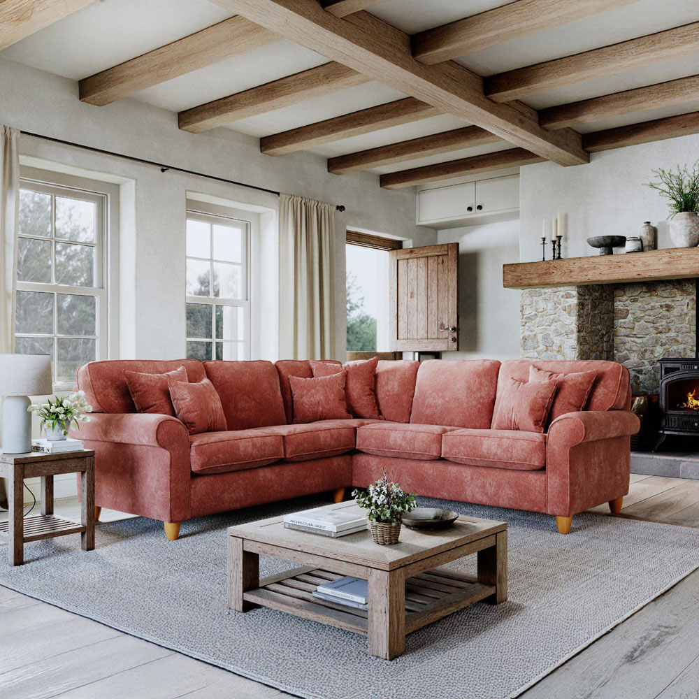 Sinatra 4 Seater Glory Deep Terra Left Hand Corner Sofa Image 3