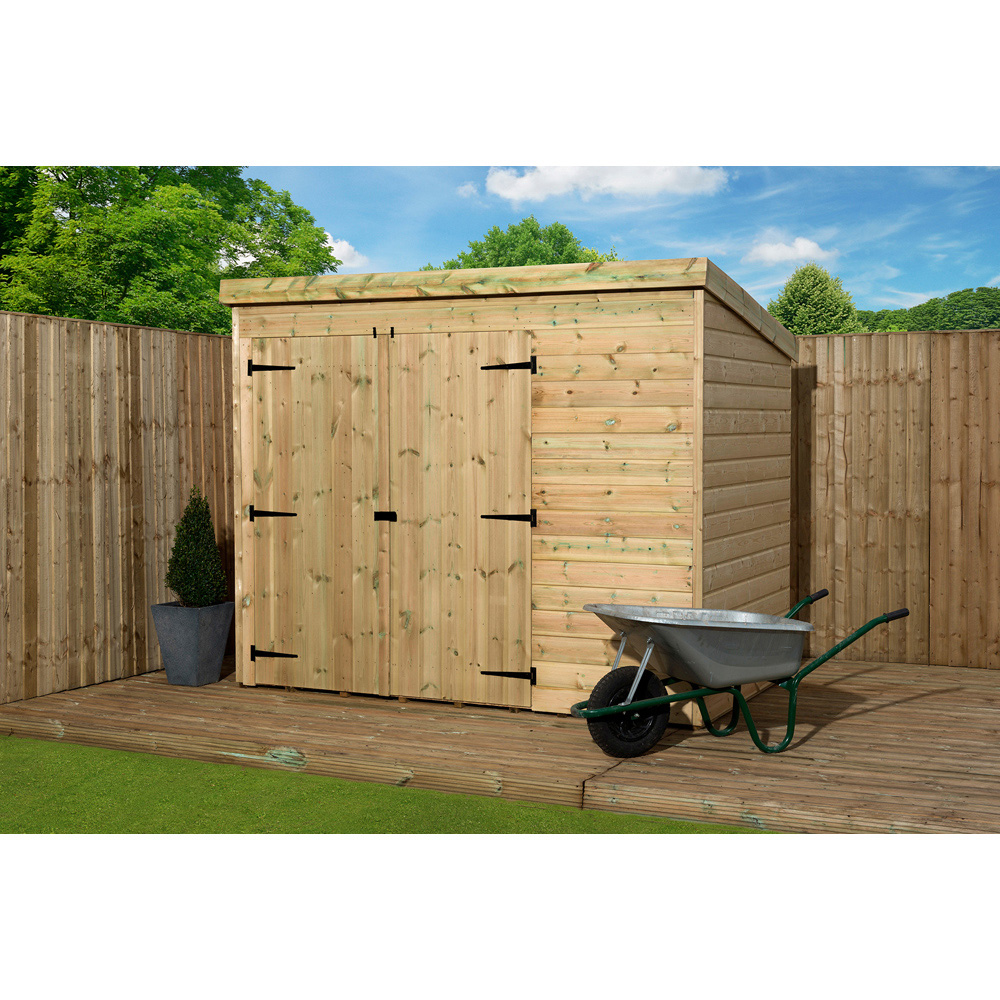 Empire Sheds 4000 7 x 5ft Double Door Tongue and Groove Pent Garden Shed Image 2