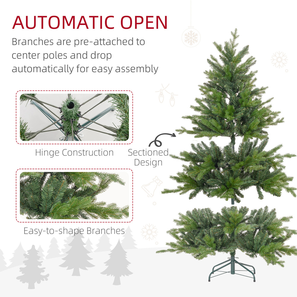 Everglow Green Artificial Christmas Tree 5ft Image 6